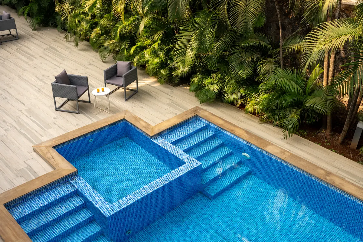 Unwind by the private pool and soak in the serene ambience