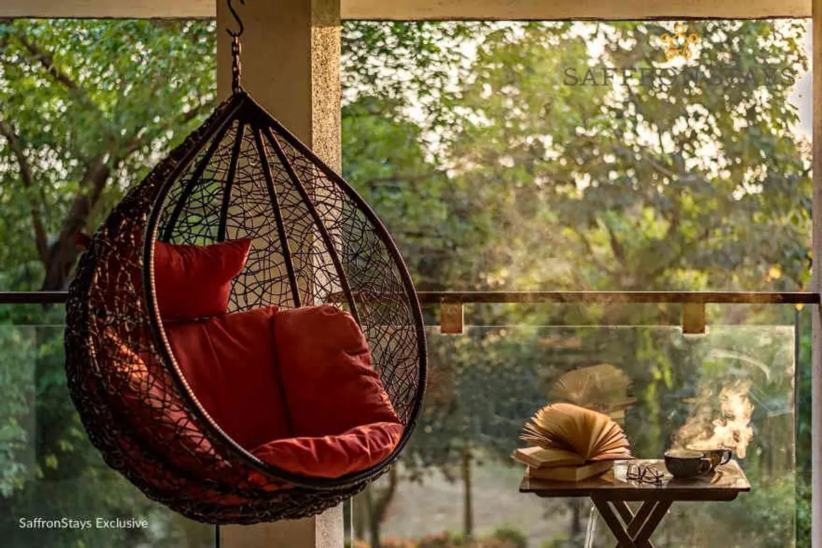 Read your favourite book on the balcony swing.