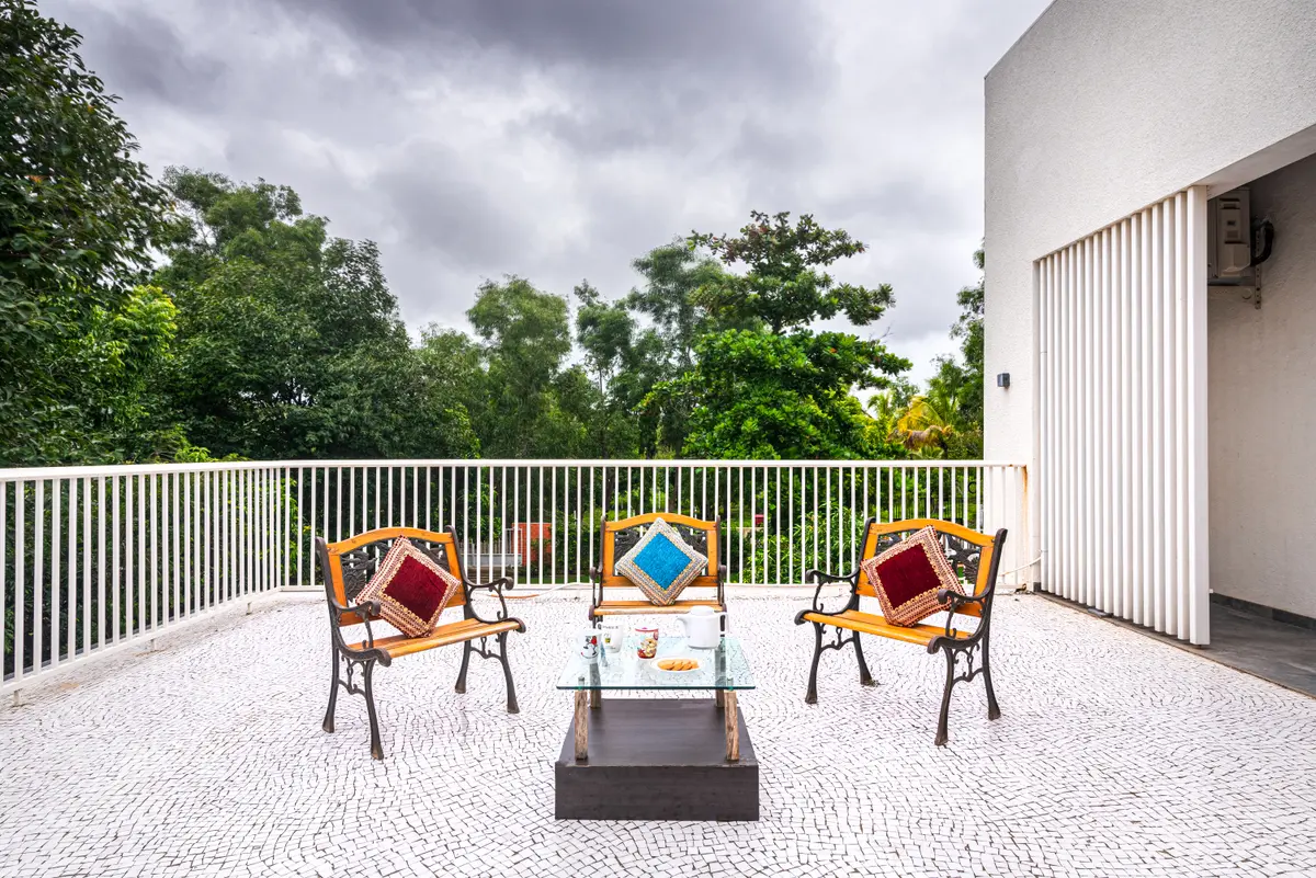 Sip on evening tea while unwinding on expansive terrace
