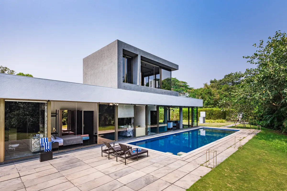 Take a refreshing dip in the pool.