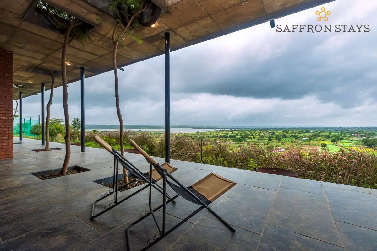 The verandah is the perfect spot for gazing at the surrounding beauty as the raindrops patter down providing a soothing musical score.