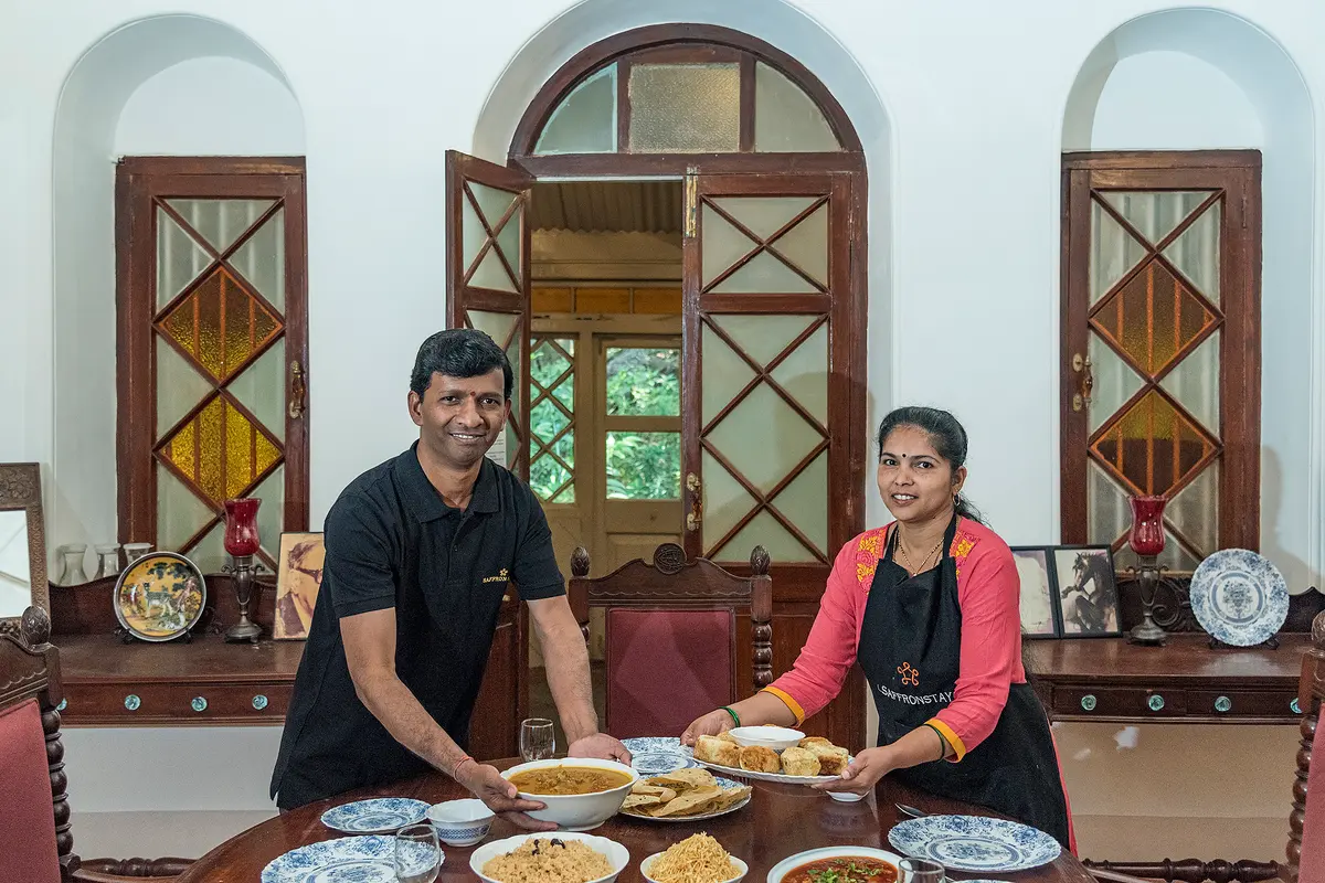 Lip-smacking Parsi and Maharashtrian food by  Kunda and Santosh will beckon you here again and again.