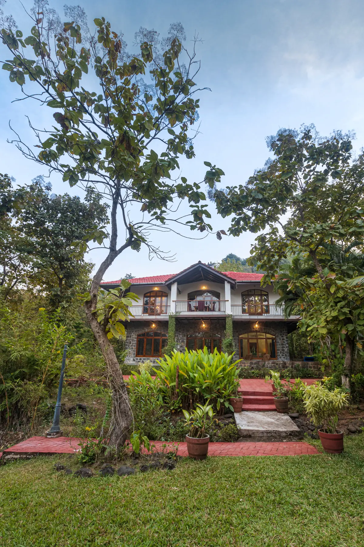 A quaint homestay nestled amidst a forest