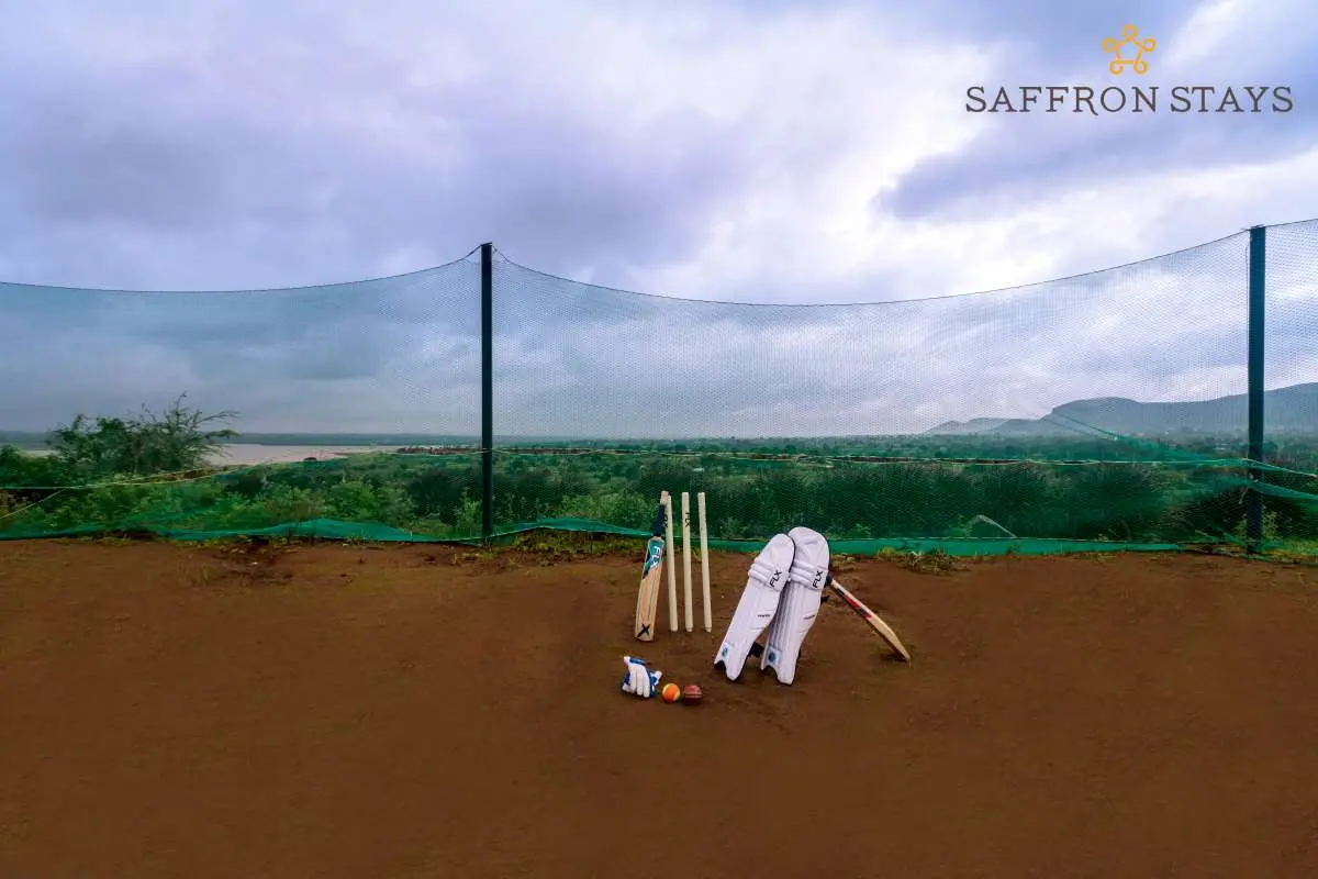 Take a stroll in the vegetable farm in the backyard, spend some time sweating it out on the cricket pitch.