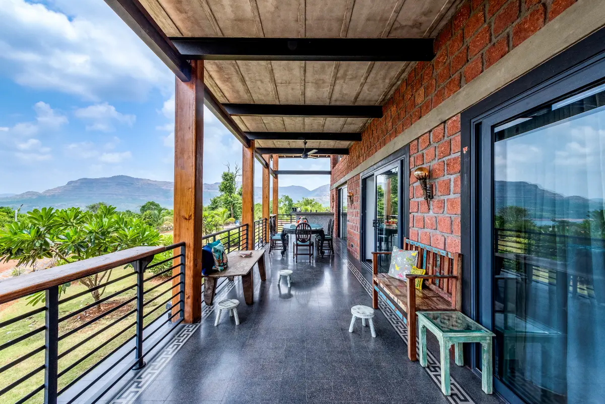 Take in the verdant surroundings as you lounge around in the verandah