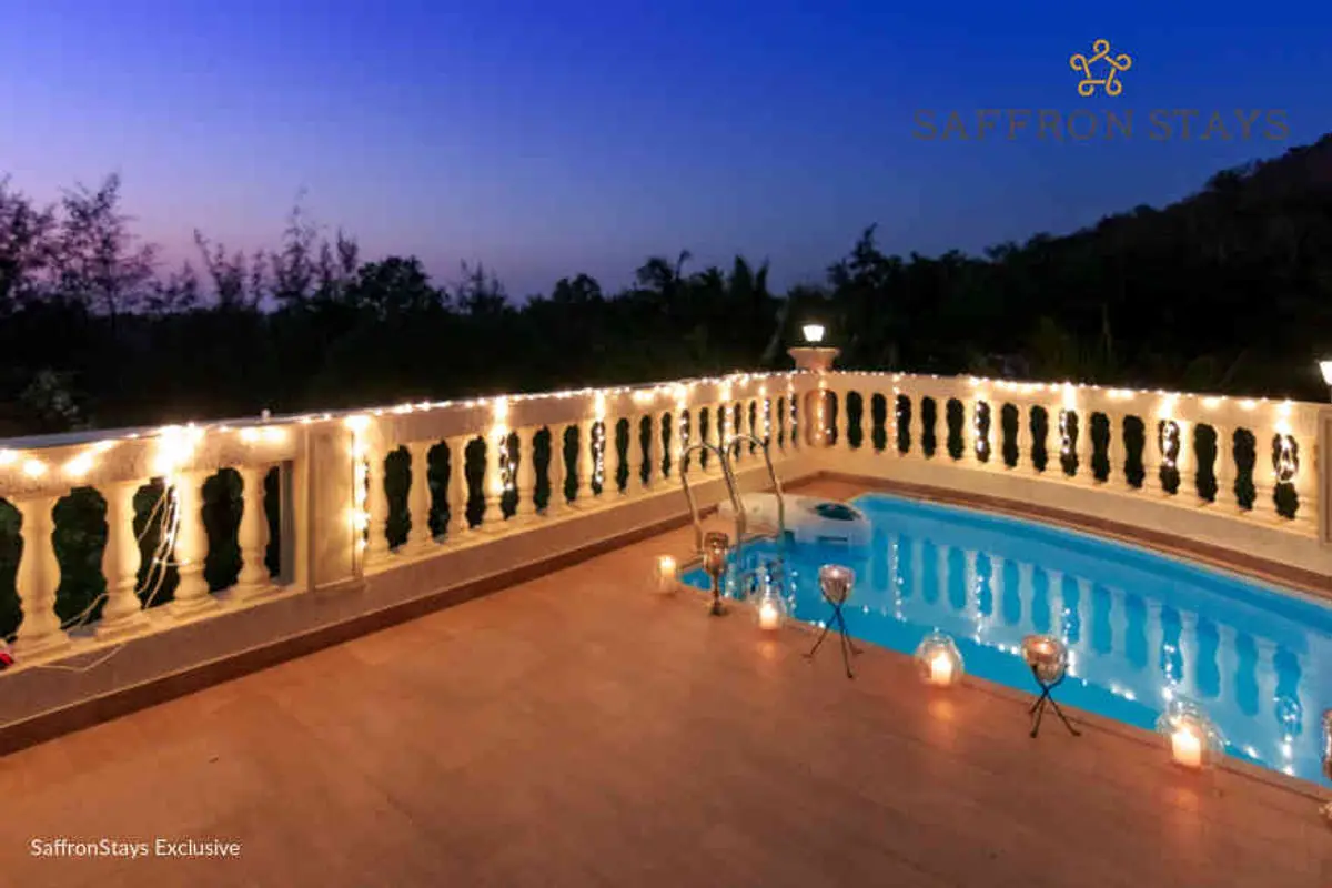 Splash around in the plunge pool on the terrace.
