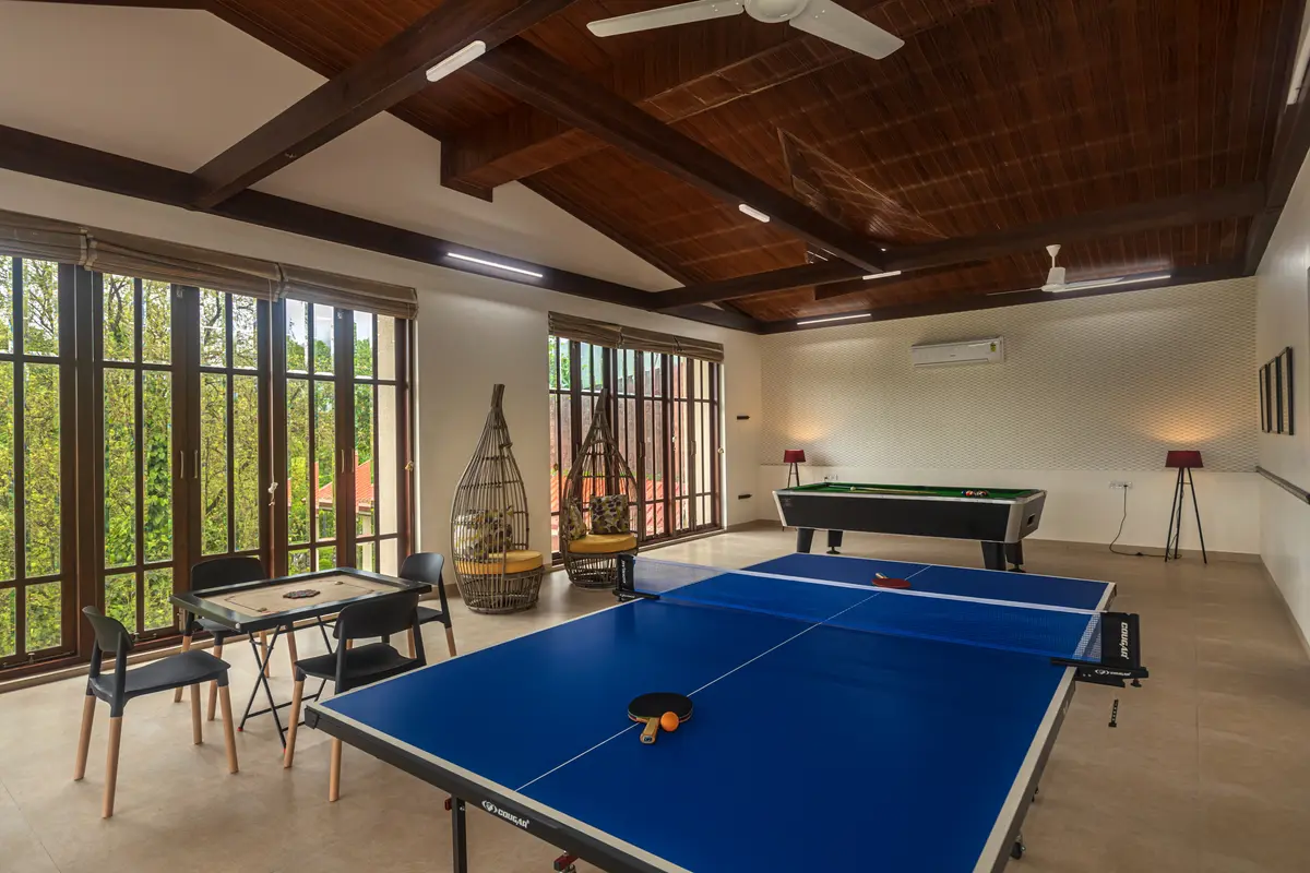 Bond with your group over games like table-tennis, carrom or pool in the gaming room!