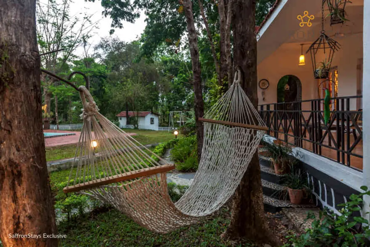 Enjoy your afternoon siesta as you lay in the hammock.