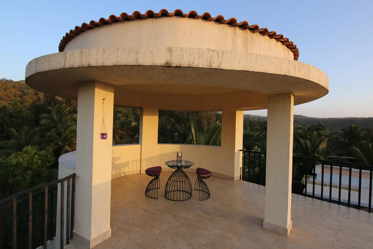 Enjoy 360° view of the mountains, sea and coconut trees from here.