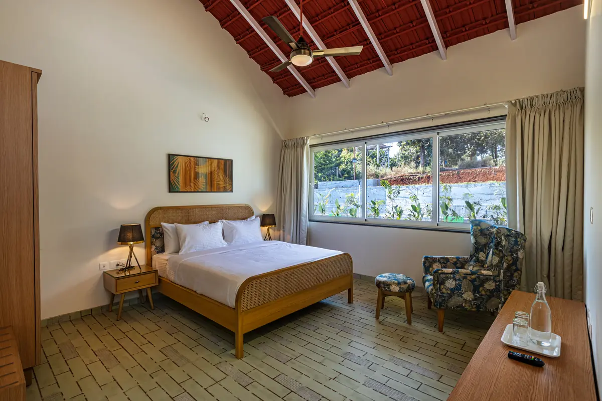 Wake up to nature's beauty in these spacious bedrooms.