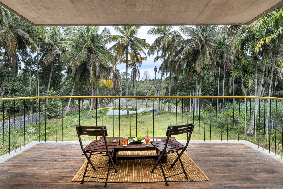 Take a stroll in the lawn with colourful flowers and coconut plantations, bask in the pleasant evenings from the balcony or just relax and enjoy the view of the surroundings.