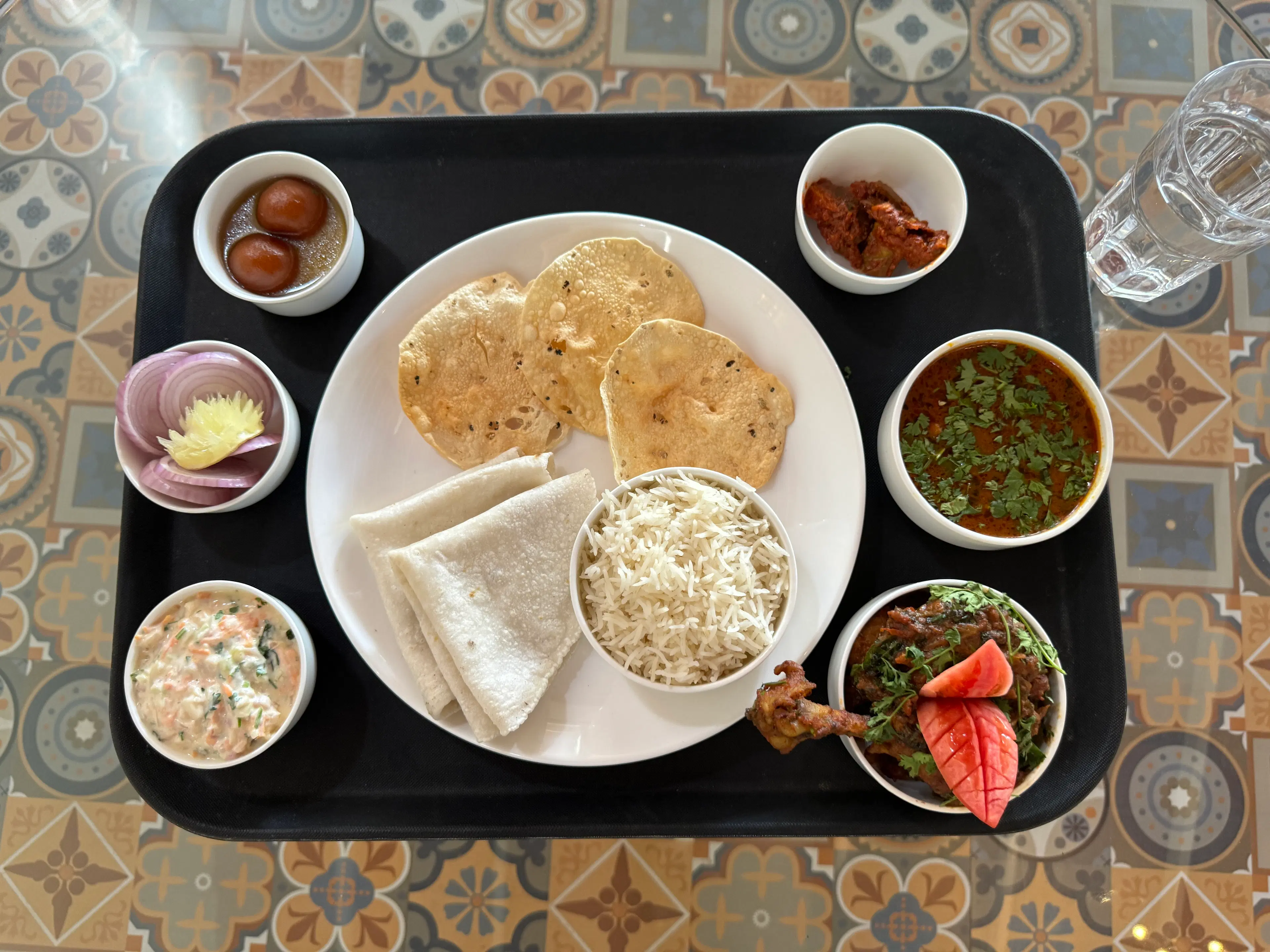 Traditional Maharashtrian Thali (Chicken & Fish)
