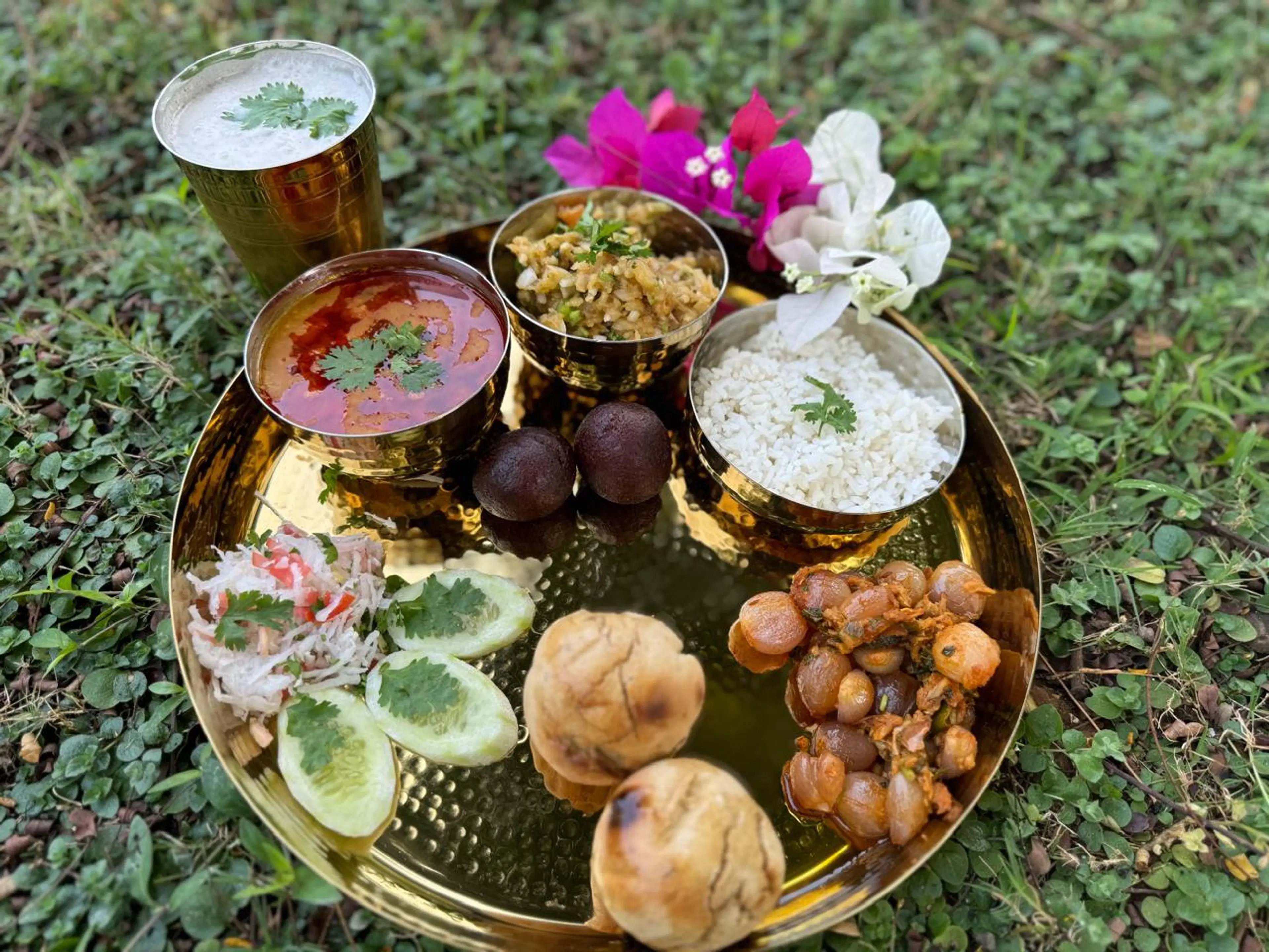 Traditional Bihari Thali