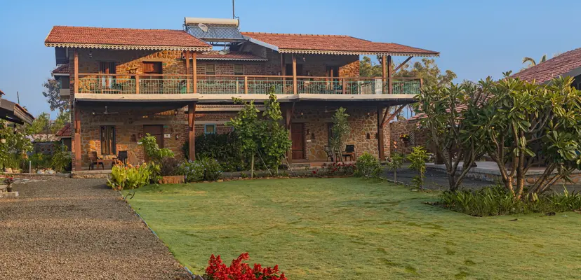 Lake House ~ Bouganvillea by the Vineyard, villas in Nashik, Maharashtra, India