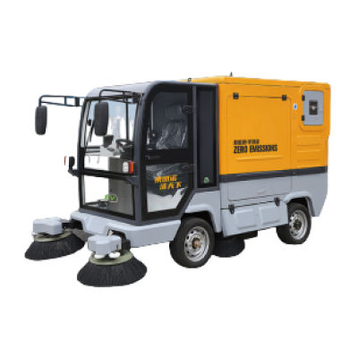 Large electric road sweeper