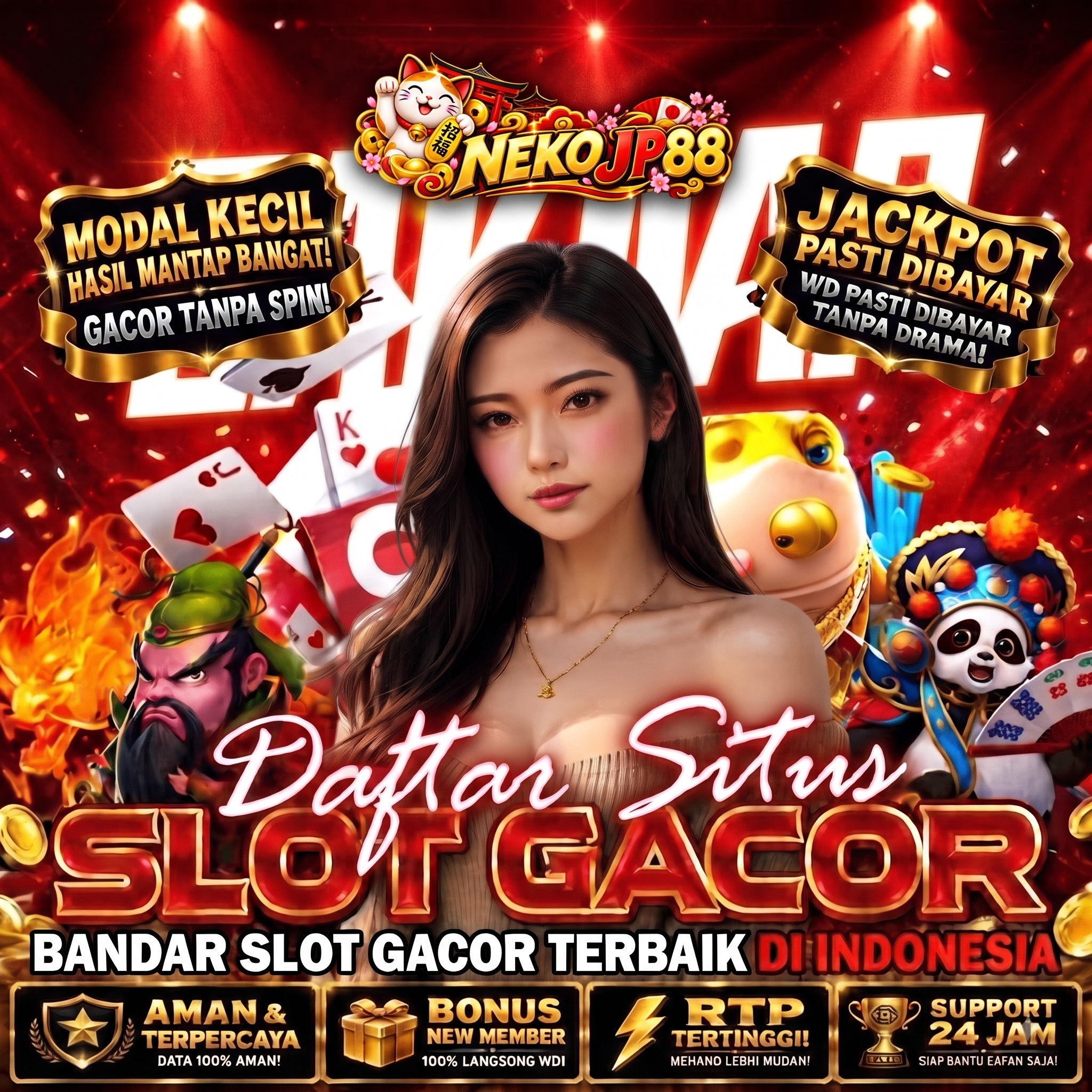 NEKOJP88: Tantangan Bermain Dengan Sensasi 3 Spin Maxwin Slot Gacor Gampang JP