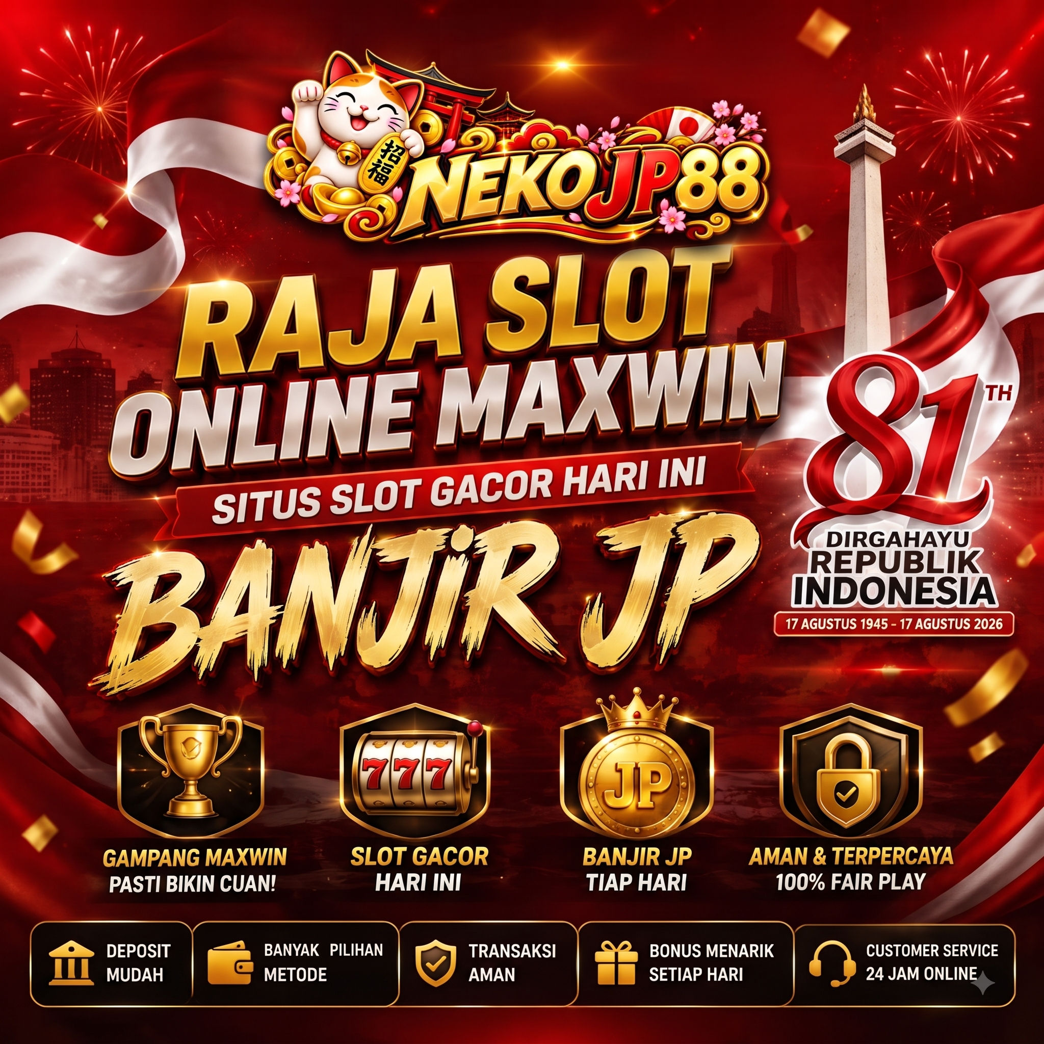 NEKOJP88: Pintu Rezeki Slot Gacor Hari Ini Hoki Tanpa Batas Max