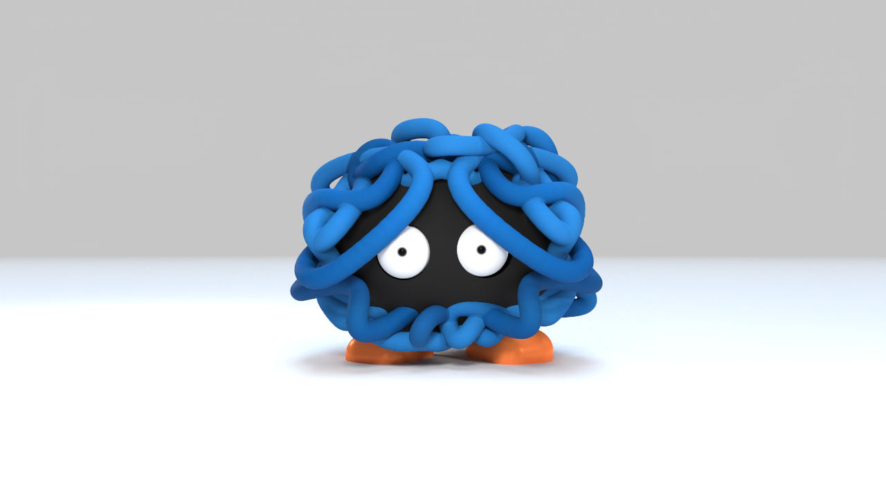 blue tangela pokemon facing the front