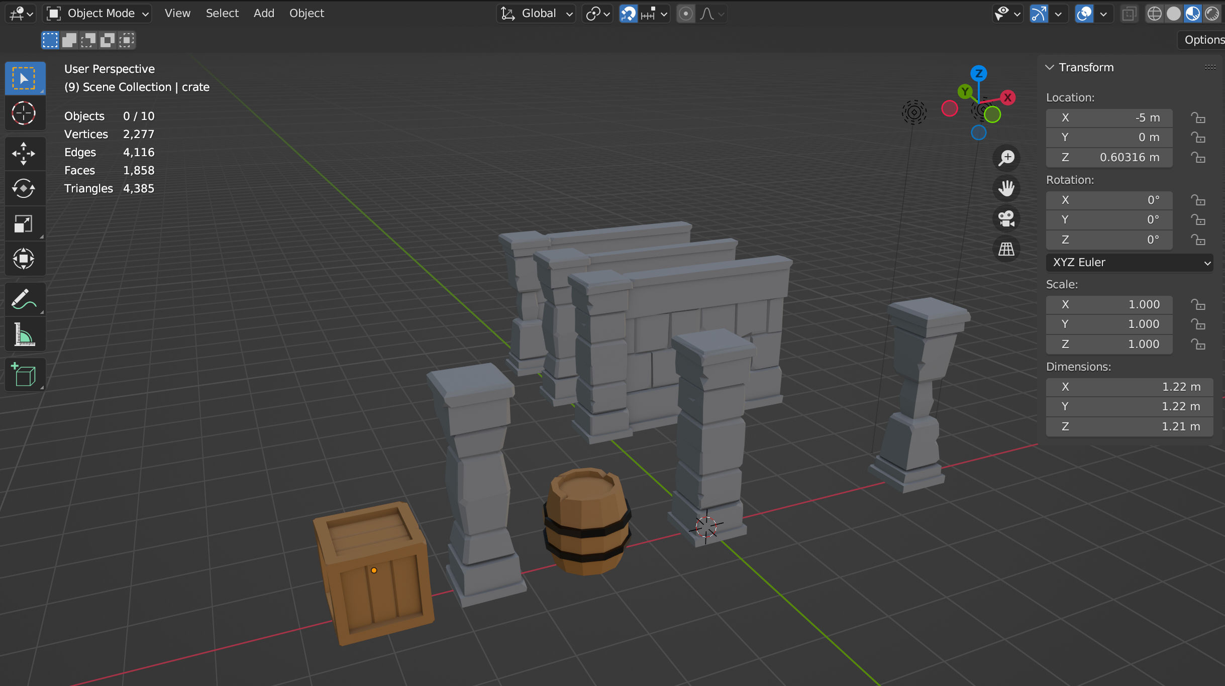 dungeon blender UI