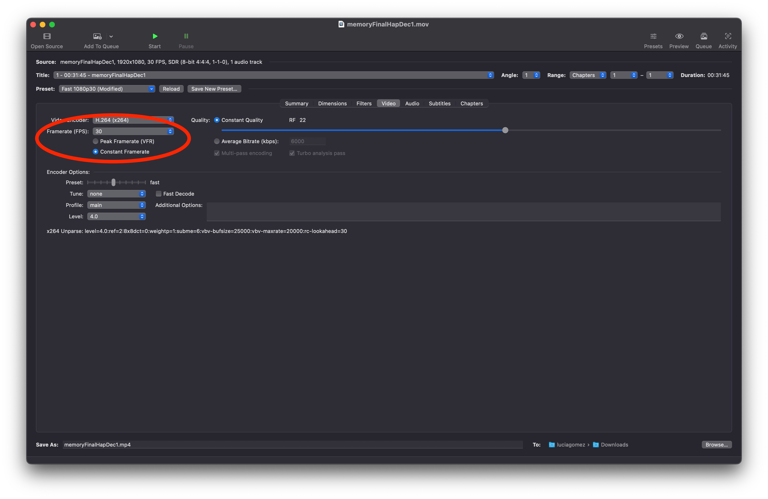 handbrake software