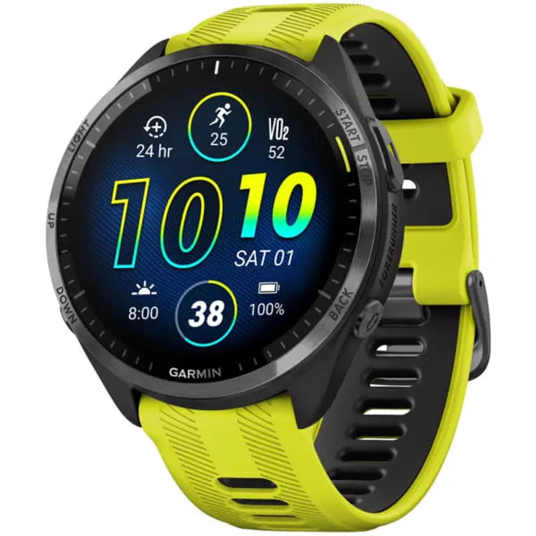 Garmin Forerunner 965 Amp Yellow / Black DLC Titanium