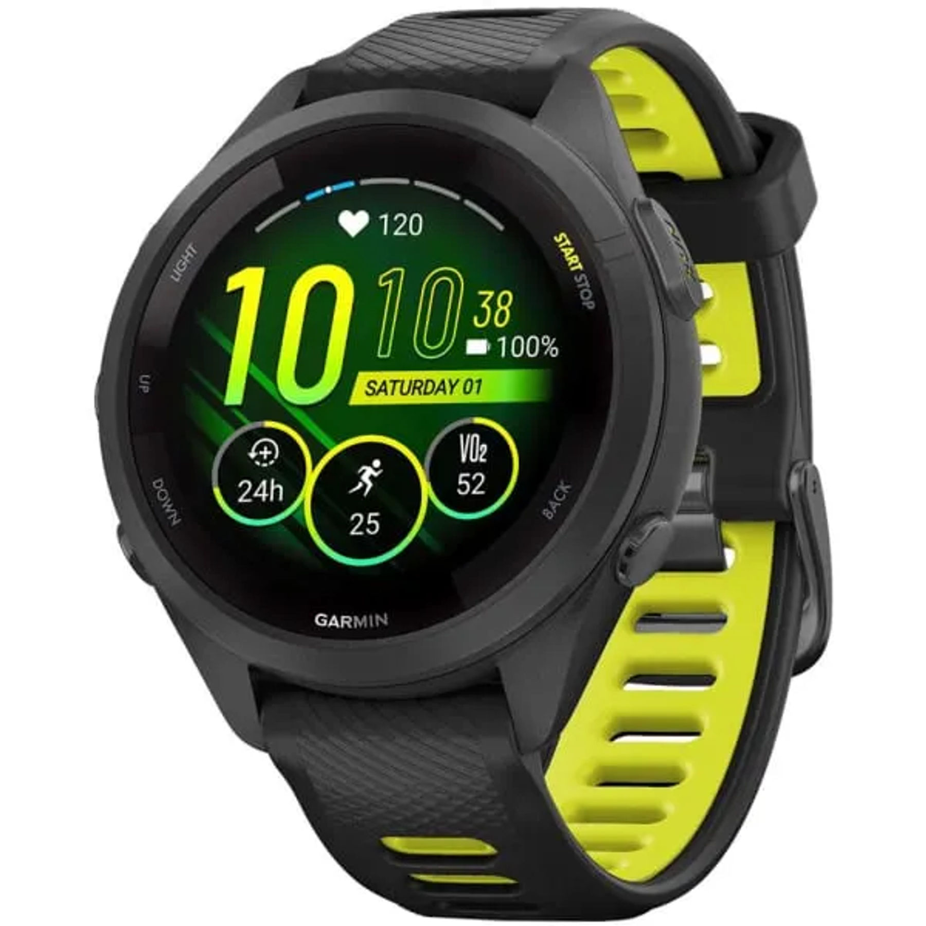 Garmin Forerunner 265S Black / Amp Yellow