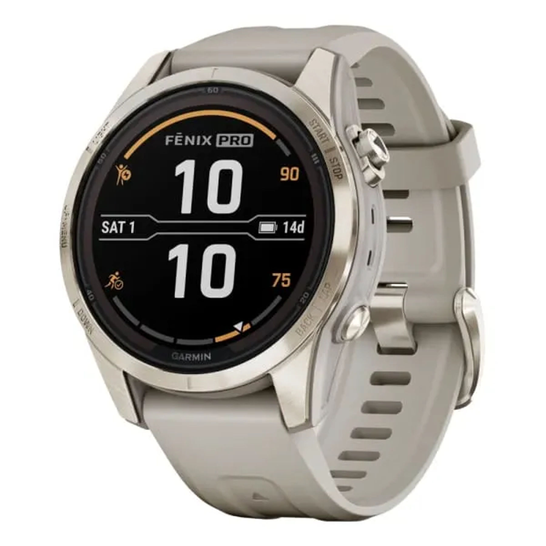 Garmin Fenix 7S Pro Sapphire Solar Soft Gold
