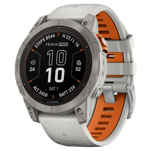 GARMIN Fenix 7 Pro Sapphire Solar Titanium Fog Gray