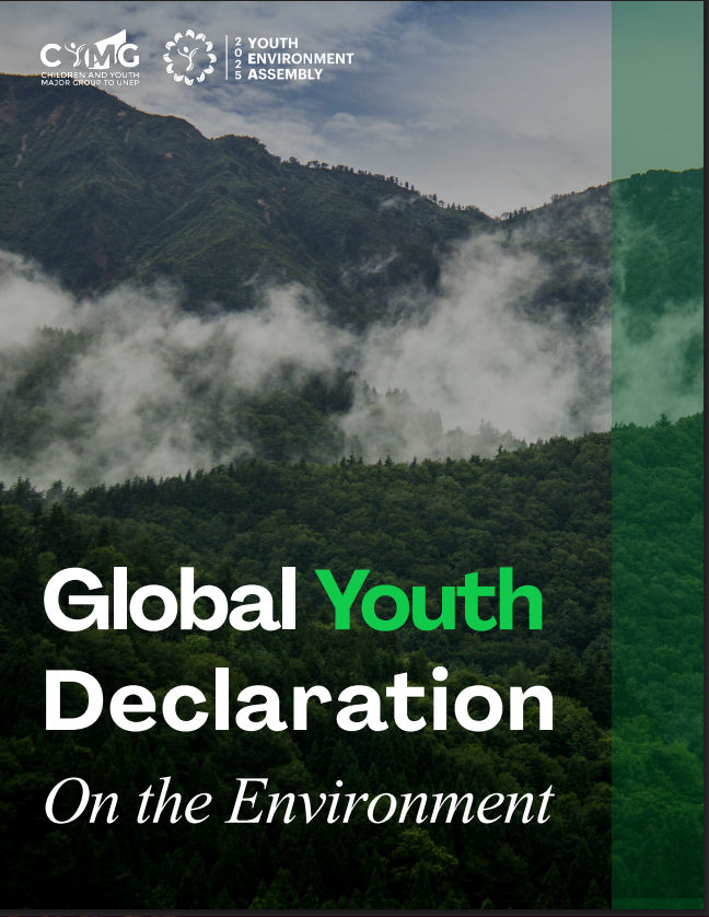Global Youth Declaration on the Environment 2025 — cover