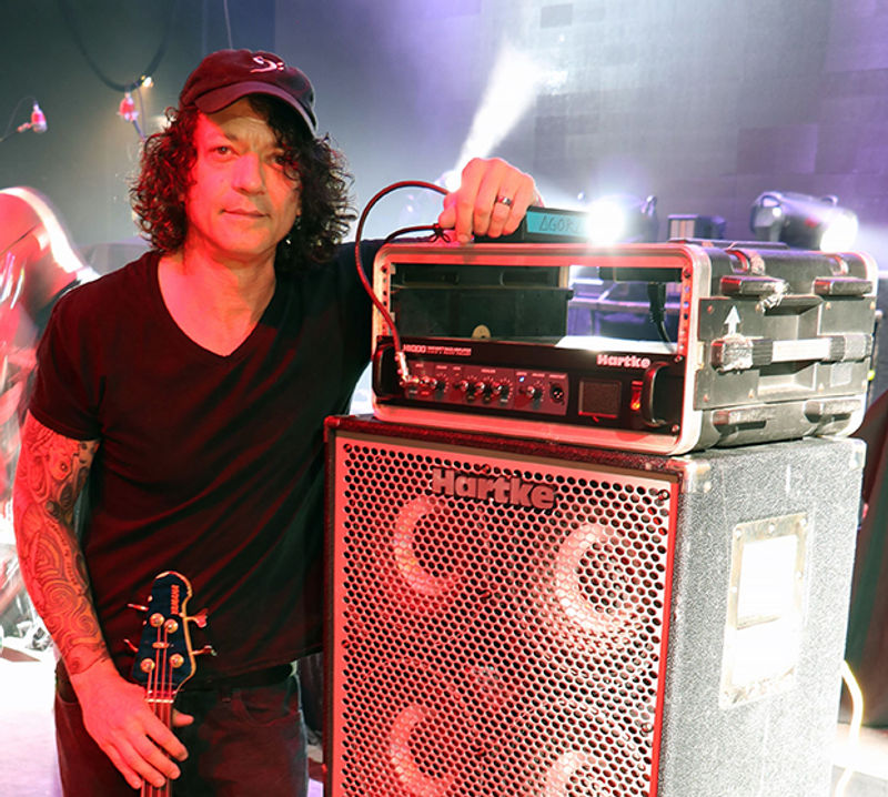 Craig Martini with Hartke stack