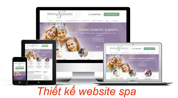 Thiết kế web cho lĩnh vực Spa, thẩm mỹ viện