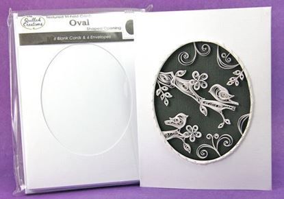 Picture of Oval Tri-Fold Cards and Envelopes