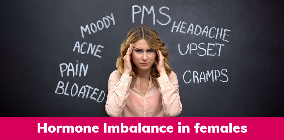 A Girl stresses with Hormonal imbalance problems