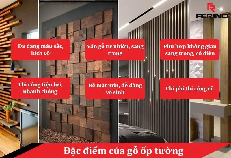 đặc điểm của gỗ ốp tường