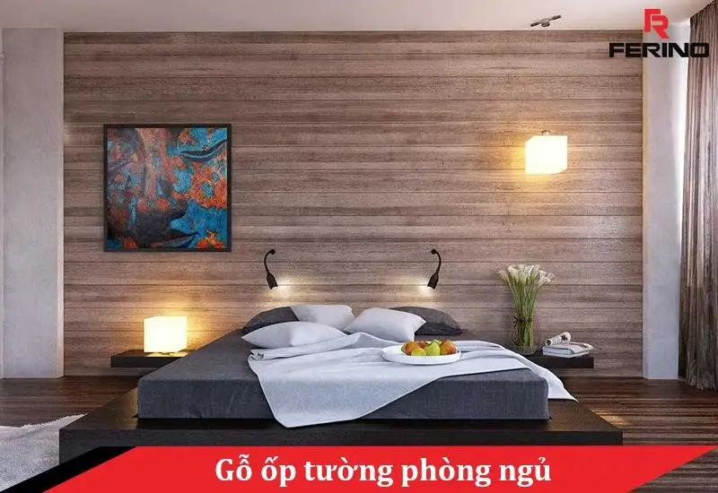gỗ ốp tường phòng ngủ