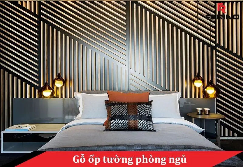 gỗ ốp tường phòng ngủ