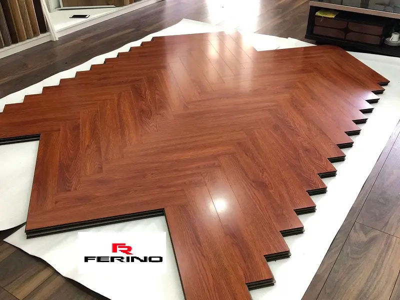 gỗ ốp tường kiểu xương cá