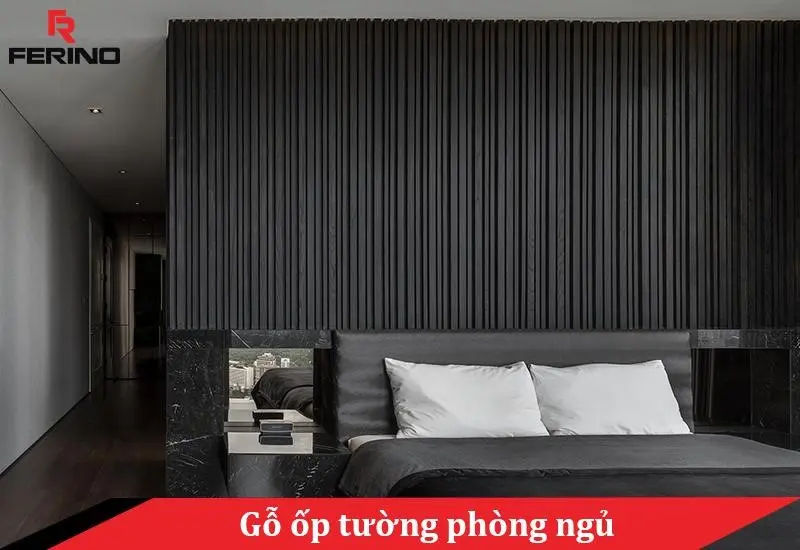 gỗ ốp tường phòng ngủ