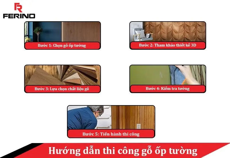 hướng đẫn thi công gỗ ốp tường