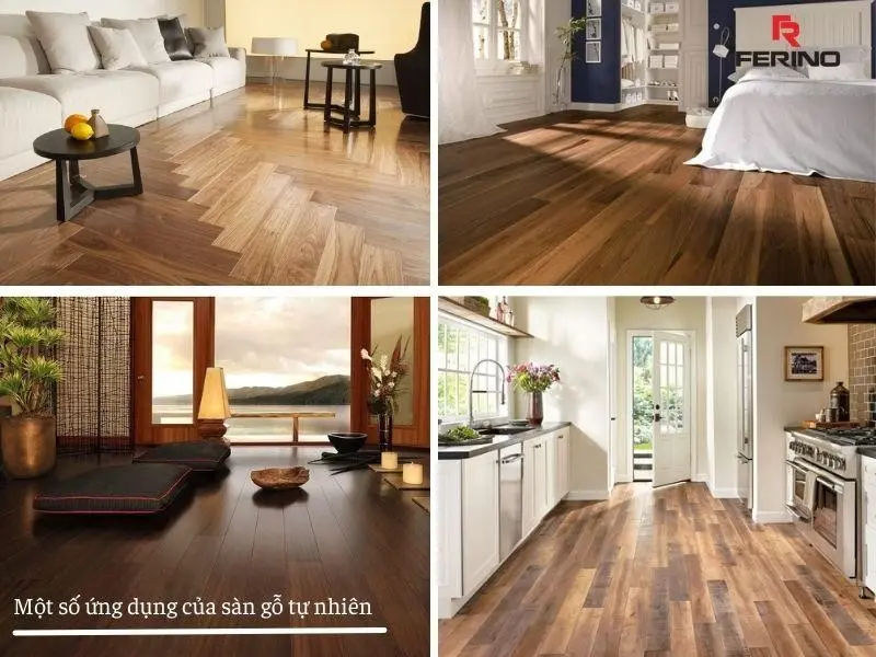 ứng dụng sàn gỗ tự nhiên trong thực tế
