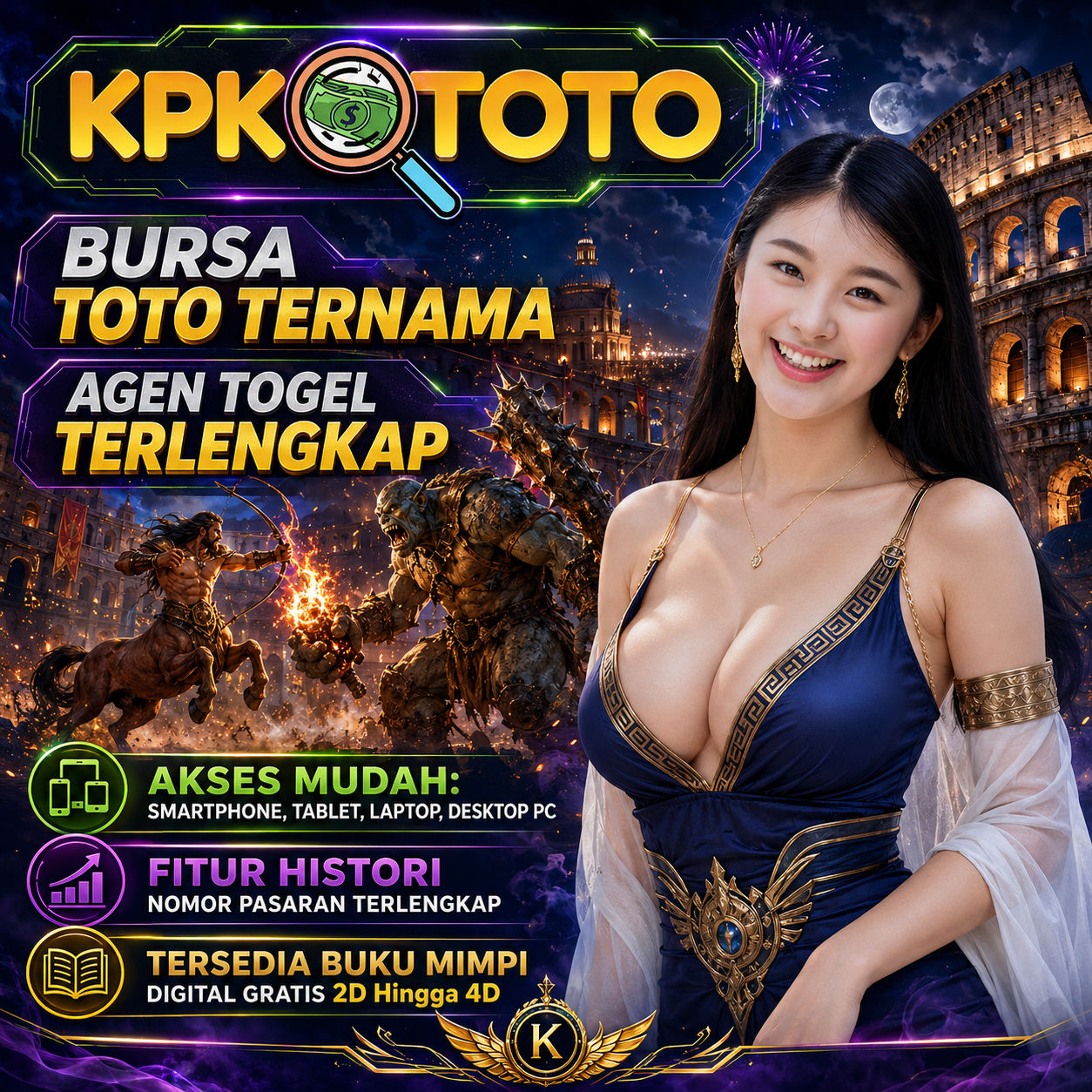 Thumbnail 1 of 3, Poster, Kpktoto ⧎ Agen Bursa Toto Berfitur Permainan Togel Terlengkap designed and sold by KPKTOTO.