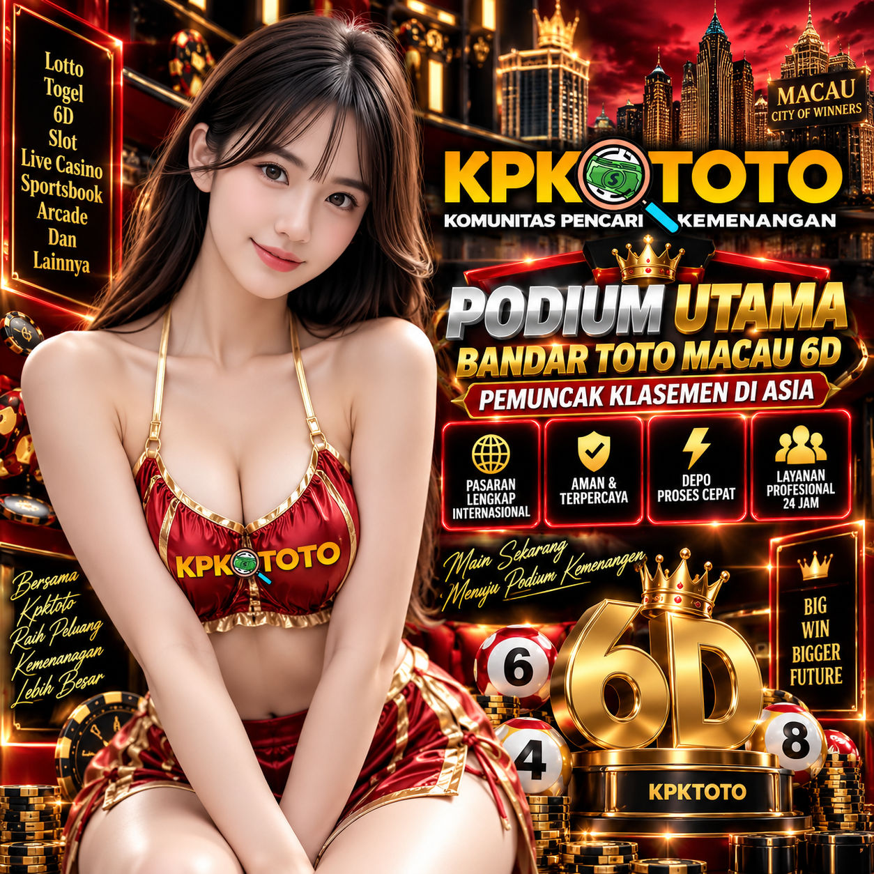 Kpktoto | Podium Utama Bandar Toto Macau 6D Pemuncak Klasemen di Asia 