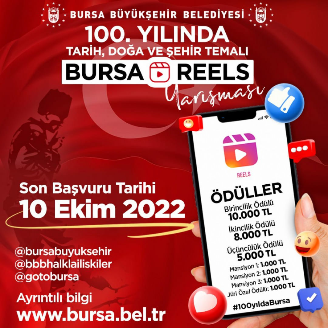 100.YILINDA TARİH, DOĞA VE ŞEHİR TEMALI BURSA REELS YARIŞMASI