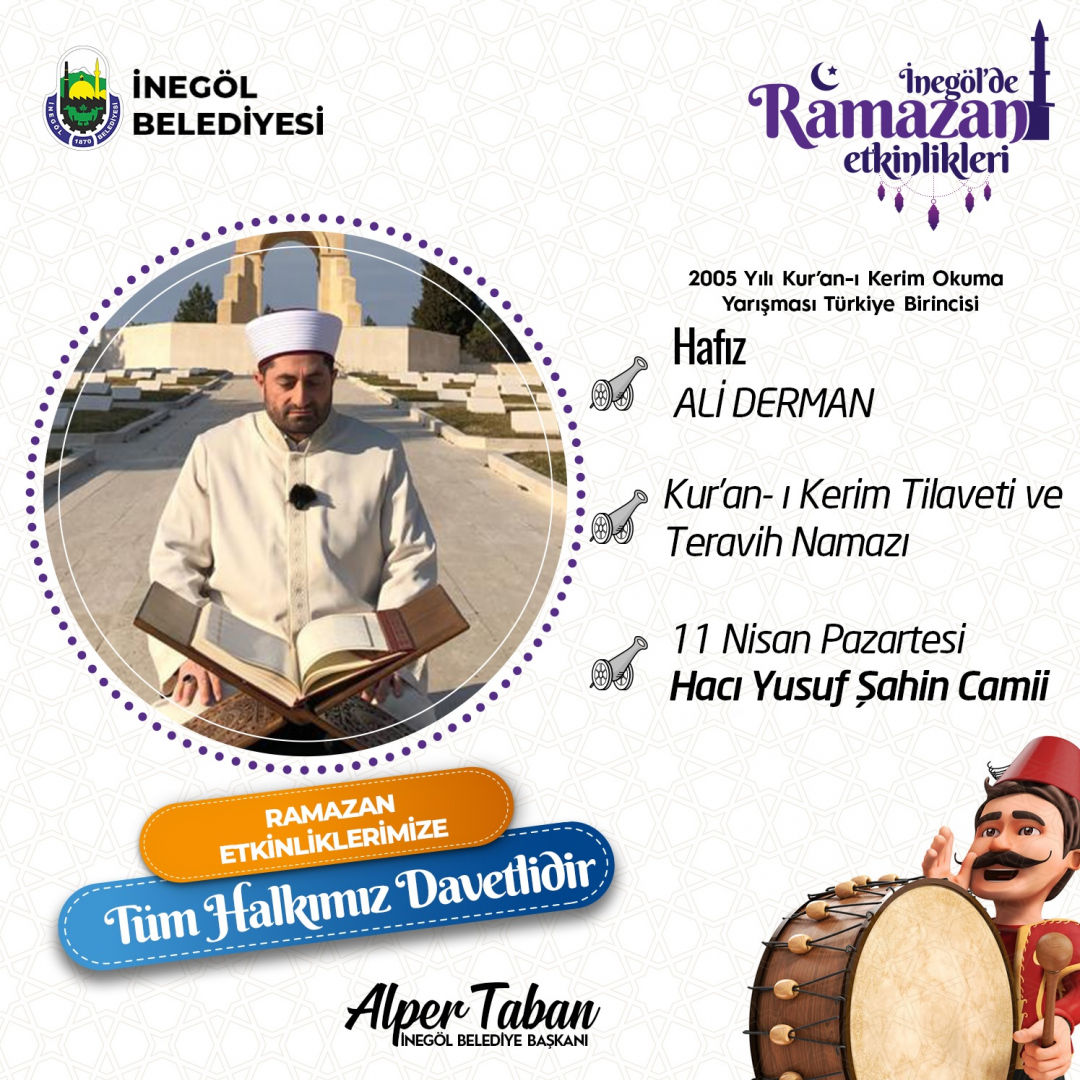 Hafız Ali Derman Kuran-ı Kerim Tilaveti ve Teravih Namazı