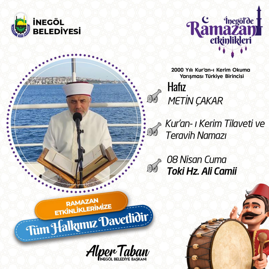 Hafız Metin Çakar Kuran-ı Kerim Tilaveti ve Teravih Namazı