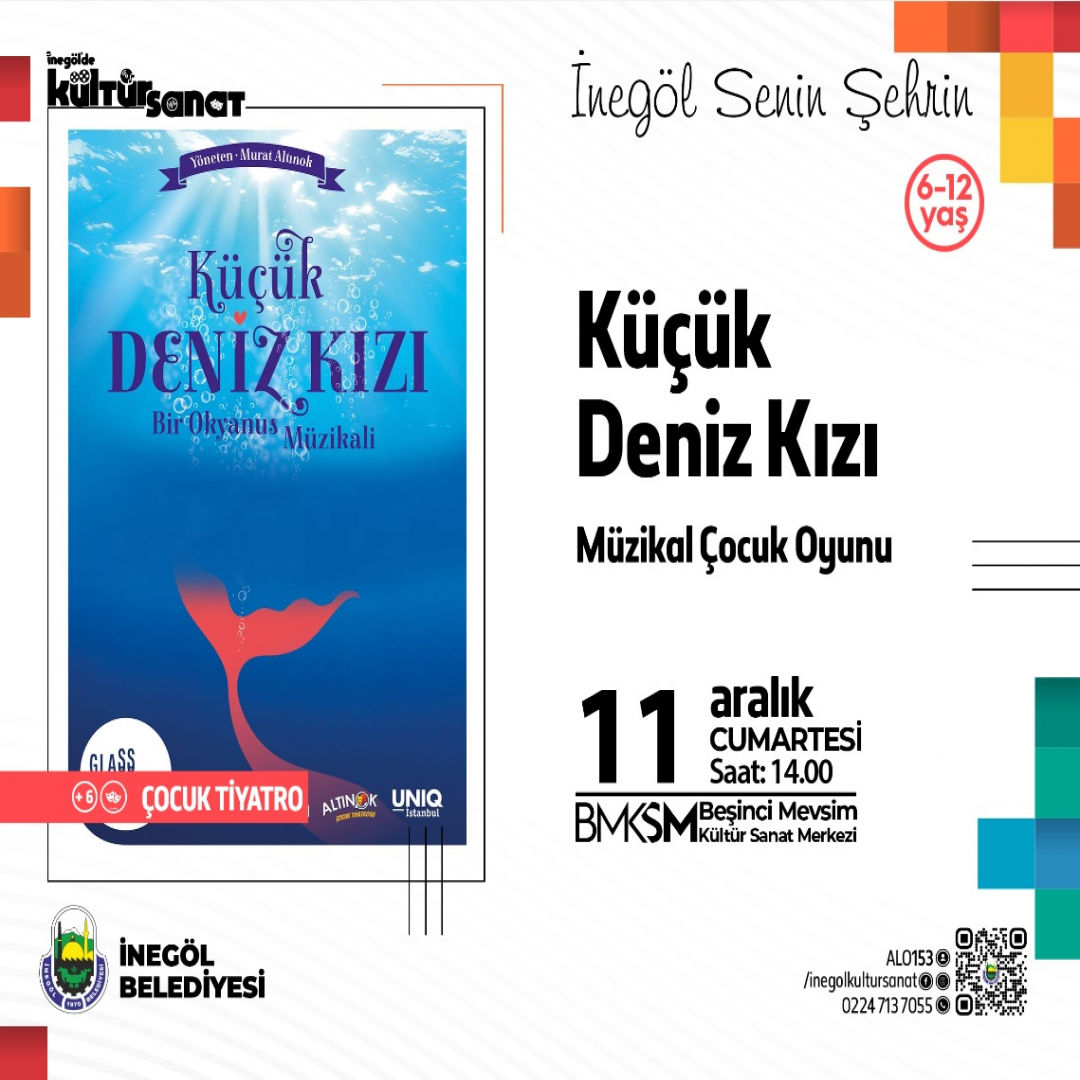 KÜÇÜK DENİZ KIZI MÜZİKAL ÇOCUK OYUNU 6-12 YAŞ