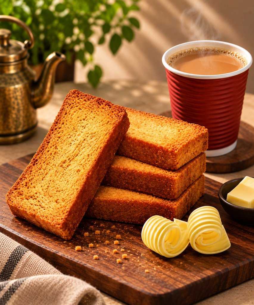 Rusk + Butter + Tea