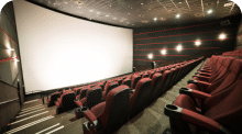 Photo of a screening room.