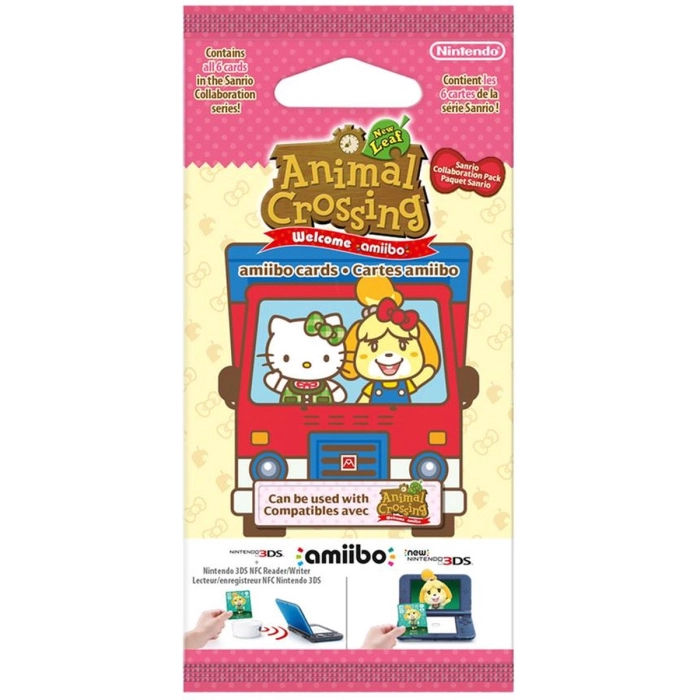 Animal Crossing: New Leaf + Sanrio amiibo exclusieve 6 kaarten pakket (werkt met  Animal Crossing: New Horizons)