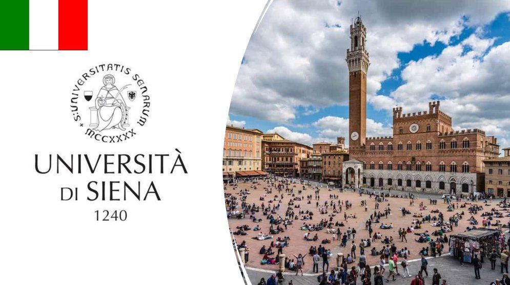 Università di Siena, Italy — university seal and the Piazza del Campo